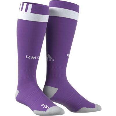 Adidas Chaussettes Domicile Real Madrid 2016/2017 Violet violet brut/blanc cristal Adidas Chaussettes Domicile Real Madrid 2016/2017 Violet violet brut/blanc cristal