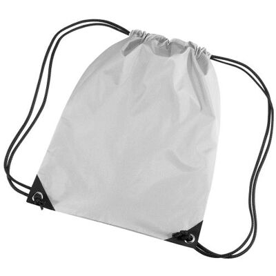 Bagbase - Sac de gym - 11 litres (Taille unique) (Gris argenté) - UTBC1299 Gris Bagbase - Sac de gym - 11 litres (Taille unique) (Gris argenté) - UTBC1299 Gris