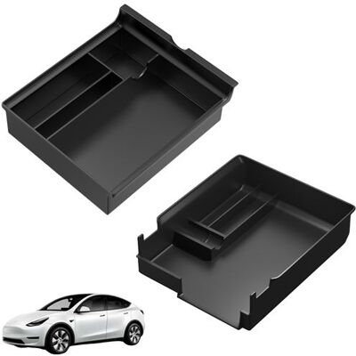 Accessoires compatible Tesla Model Y et Model 3 - Organisateur console centrale voiture boite plateau de rangement Phonillico Noir Accessoires compatible Tesla Model Y et Model 3 - Organisateur console centrale voiture boite plateau de rangement Phonillico Noir