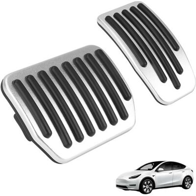 Protection antidérapante pédales compatible Tesla Model Y et Model 3 - Couvre pédale frein et accélérateur voiture Phonillico Noir Protection antidérapante pédales compatible Tesla Model Y et Model 3 - Couvre pédale frein et accélérateur voiture Phonillico Noir