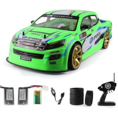 Générique 01:10 70 kmh 2.4G RC voiture 4 roues motrices Double batterie haute puissance LED phares de course de camions Générique 01:10 70 kmh 2.4G RC voiture 4 roues motrices Double batterie haute puissance LED phares de course de camions