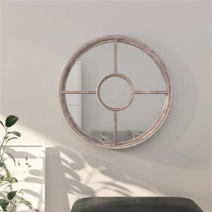 Miroir rond en sable vidaXL 60x4 cm - Usage intérieur Miroir rond en sable vidaXL 60x4 cm - Usage intérieur