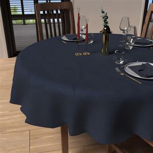 Nappe ronde anti-tâches bleu nuit de luxe Soleil d'Ocre - Nappe Nappe ronde anti-tâches bleu nuit de luxe Soleil d'Ocre - Nappe