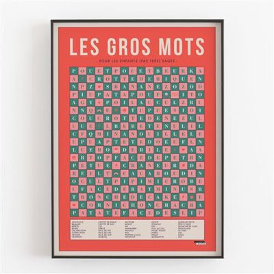 LA MAJORETTE - Les Gros Mots - 50x70 cm - Poster LA MAJORETTE - Les Gros Mots - 50x70 cm - Poster