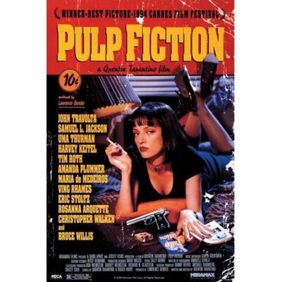 1art1 Pulp Fiction Poster - Affiche Principale, De Quentin Tarantino (91x61 cm) 1art1 Pulp Fiction Poster - Affiche Principale, De Quentin Tarantino (91x61 cm)