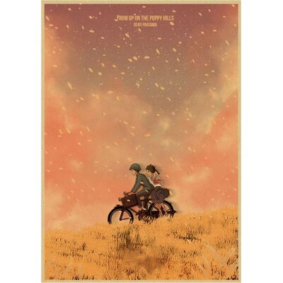 From Up on Poppy Hill Affiche de film Hayao Miyazaki Peinture décorative japonaise Anime - 42 x 30 cm (Style 01) From Up on Poppy Hill Affiche de film Hayao Miyazaki Peinture décorative japonaise Anime - 42 x 30 cm (Style 01)