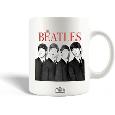 Tasse The Beatles - Céramique Rouge 30cl Tasse The Beatles - Céramique Rouge 30cl