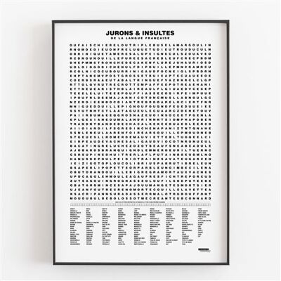 Affiche d'art La Majorette à Moustache Compilation des jurons et insultes 50 X 70 cm Affiche d'art La Majorette à Moustache Compilation des jurons et insultes 50 X 70 cm