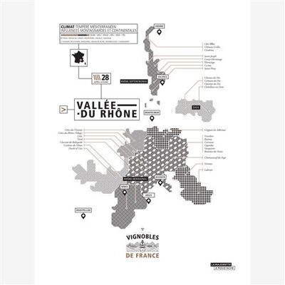 Affiche d'art La Majorette à Moustache Vignoble de la Vallée du Rhône 30 X 40 cm Affiche d'art La Majorette à Moustache Vignoble de la Vallée du Rhône 30 X 40 cm