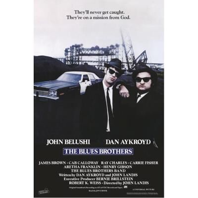 Blues Brothers 61x91,5cm - Affiche Blues Brothers 61x91,5cm - Affiche