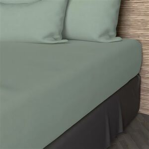 Soleil d'ocre Vert d'eau 160x200cm Jersey en coton - Linge de lit Soleil d'ocre Vert d'eau 160x200cm Jersey en coton - Linge de lit