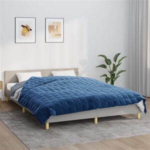 vidaXL Couverture lestée Bleu 220x230 cm 15 kg Tissu3154863 Bleu vidaXL Couverture lestée Bleu 220x230 cm 15 kg Tissu3154863 Bleu