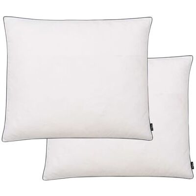 vidaXL Oreiller lot de 2 Remplissage de duvet 70 x 60 cm Blanc Blanc vidaXL Oreiller lot de 2 Remplissage de duvet 70 x 60 cm Blanc Blanc