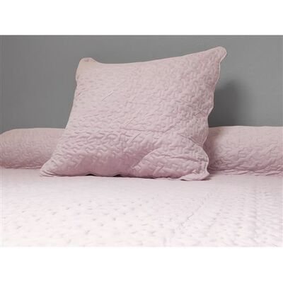 Soleil d'Ocre Couvre-lit Boutis uni rose 180x220 cm avec 1 taie d'oreiller Rose Soleil d'Ocre Couvre-lit Boutis uni rose 180x220 cm avec 1 taie d'oreiller Rose