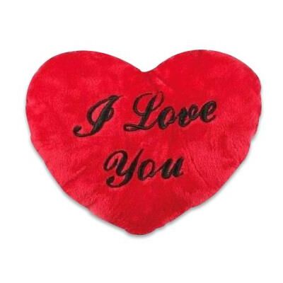 TotalCadeau Peluche coeur i love you oreiller coussin Rouge TotalCadeau Peluche coeur i love you oreiller coussin Rouge