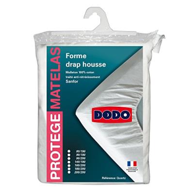 Dodo protège-matelas en molleton 100% coton forme drap housse traité anti-rétrécissement 140 x 190 cm Multicolore Dodo protège-matelas en molleton 100% coton forme drap housse traité anti-rétrécissement 140 x 190 cm Multicolore