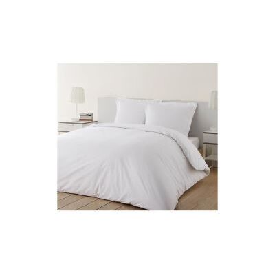 Housse de Couette Réversible Blanche - 200x200cm Housse de Couette Réversible Blanche - 200x200cm