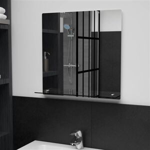 Miroir Murale avec Étagère vidaXL - 50x50cm Verre Trempé Salle de Bain Miroir Murale avec Étagère vidaXL - 50x50cm Verre Trempé Salle de Bain