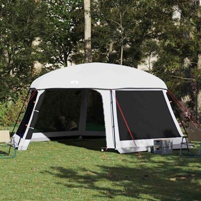 vidaXL Tente piscine toit amovible parois maille gris 618x532 cm4100630 Noir vidaXL Tente piscine toit amovible parois maille gris 618x532 cm4100630 Noir