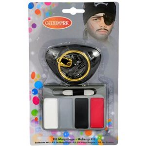 Générique kit maquillage pirate cache oeil boucle oreille peinture pour visage Multicolor Générique kit maquillage pirate cache oeil boucle oreille peinture pour visage Multicolor