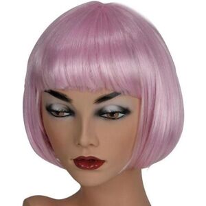Partyline Perruque neon courte rose Rose Partyline Perruque neon courte rose Rose