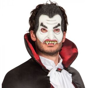 Boland demi-masque Dracula latex blanc/noir taille unique Wit Boland demi-masque Dracula latex blanc/noir taille unique Wit