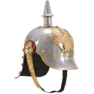 vidaXL Casque prussien allemand antique pour GN Argenté Acier Argent vidaXL Casque prussien allemand antique pour GN Argenté Acier Argent