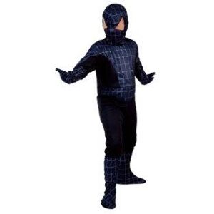 Générique Déguisement spider héros noir enfant 7-9 ans (combinaison cagoule gants) multicolore Générique Déguisement spider héros noir enfant 7-9 ans (combinaison cagoule gants) multicolore