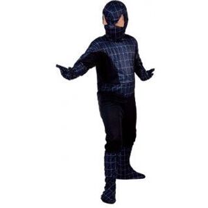 Générique Déguisement spider héros noir enfant 10-12 ans (combinaison cagoule gants) multicolore Générique Déguisement spider héros noir enfant 10-12 ans (combinaison cagoule gants) multicolore