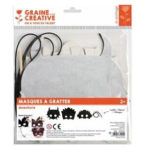 3 masques à gratter - Aventure - Graine Créative 3 masques à gratter - Aventure - Graine Créative