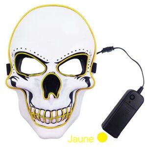 Masque【Plus it】 LED Tête de mort Jaune 25x17x7cm Jaune Masque【Plus it】 LED Tête de mort Jaune 25x17x7cm Jaune