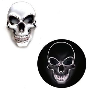 Masque【Plus it】 LED Tête de mort Blanc 25x17x7cm blanc Masque【Plus it】 LED Tête de mort Blanc 25x17x7cm blanc