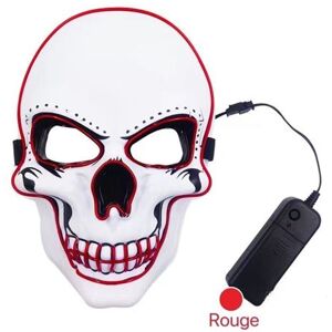 Masque【Plus it】LED Tête de mort Rouge 25x17x7cm rouge Masque【Plus it】LED Tête de mort Rouge 25x17x7cm rouge