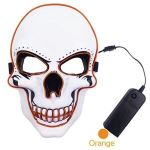 Masque【Plus it】 LED Tête de mort Orange 25x17x7cm orange Masque【Plus it】 LED Tête de mort Orange 25x17x7cm orange