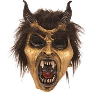 Partyline Masque adulte latex integral diable dore / demon - accessoire deguisement / costume Partyline Masque adulte latex integral diable dore / demon - accessoire deguisement / costume