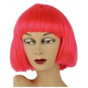 Partyline Perruque neon courte rouge multicolore Partyline Perruque neon courte rouge multicolore