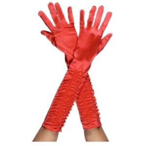 Gants Satin 46Cm Rouge rouge Gants Satin 46Cm Rouge rouge