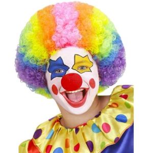 Perruque clown multicolore adulte multicolore Perruque clown multicolore adulte multicolore