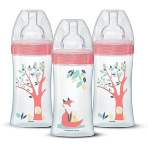 Biberon DODIE EB20 - 270 ml, Tétine plate, Rose - Biberon bébé Biberon DODIE EB20 - 270 ml, Tétine plate, Rose - Biberon bébé
