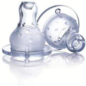 Nuby lot 2 tétines silicone col standard 0/12m Nuby lot 2 tétines silicone col standard 0/12m