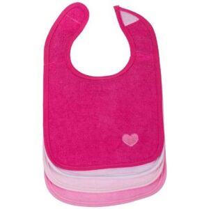 Bieco set de 4 bavoirs pratiques pour bébé rose vif Rose Vif Bieco set de 4 bavoirs pratiques pour bébé rose vif Rose Vif
