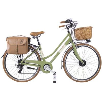 E-Bike Dolce Vita by Canellini Vélo de Ville Retro Vintage Dame Vert Olive 50 Vert Olive E-Bike Dolce Vita by Canellini Vélo de Ville Retro Vintage Dame Vert Olive 50 Vert Olive