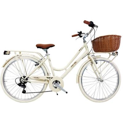 Vélo de ville Dolce Vita by Canellini ROMA 26" avec panier - Beige Beige Vélo de ville Dolce Vita by Canellini ROMA 26" avec panier - Beige Beige