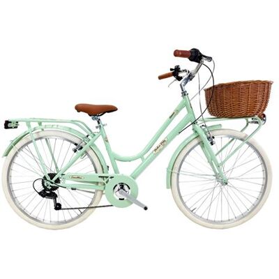 Vélo de ville Dolce Vita by Canellini ROMA 26" avec panier - Vert Clair Vert Clair Vélo de ville Dolce Vita by Canellini ROMA 26" avec panier - Vert Clair Vert Clair
