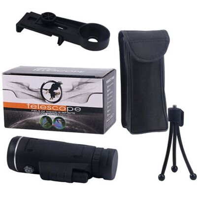 Générique Télescope Monoculaire 40X60 Hd-Noir Noir Générique Télescope Monoculaire 40X60 Hd-Noir Noir
