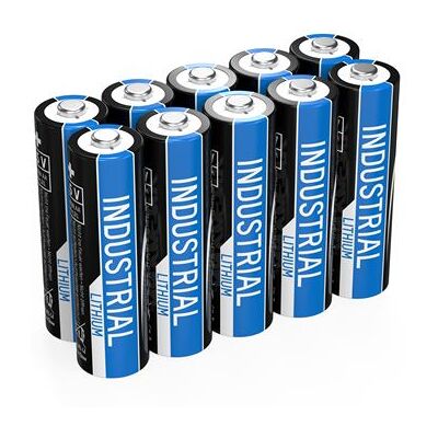 ANSMANN Pile Industrielle au Lithium - 1,5V Batterie Mignon/AA/LR06 - Pack de 10 Noir ANSMANN Pile Industrielle au Lithium - 1,5V Batterie Mignon/AA/LR06 - Pack de 10 Noir