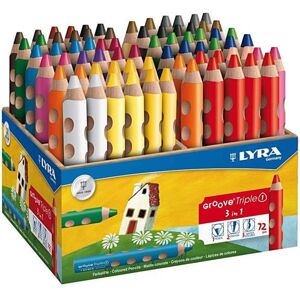 Crayons de Couleurs Lyra Groove Triple1 - 72 Couleurs - Assortis Crayons de Couleurs Lyra Groove Triple1 - 72 Couleurs - Assortis