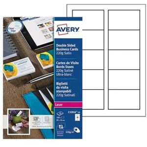 Avery Dennison Avery Business Cards - cartes de visite - 10 unités Avery Dennison Avery Business Cards - cartes de visite - 10 unités