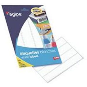 AGIPA 100802 Etiquettes blanches 105 x 37 mm AGIPA 100802 Etiquettes blanches 105 x 37 mm