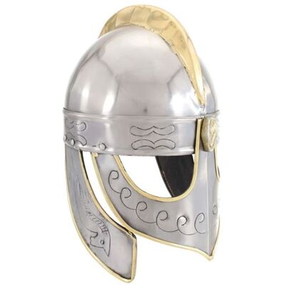 vidaXL Casque de réplique antique Beowulf pour GN Argenté Acier Argenté vidaXL Casque de réplique antique Beowulf pour GN Argenté Acier Argenté